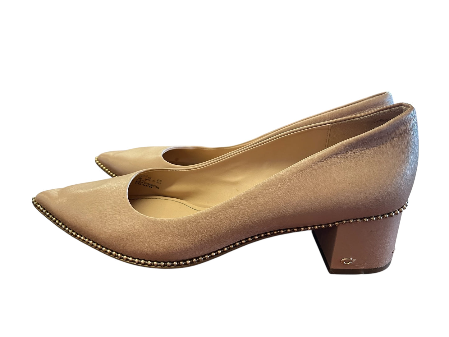 Tan Coach Heels, 10