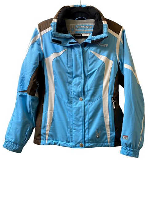 Blue, White, Brown Spyder Designer Coat, 10