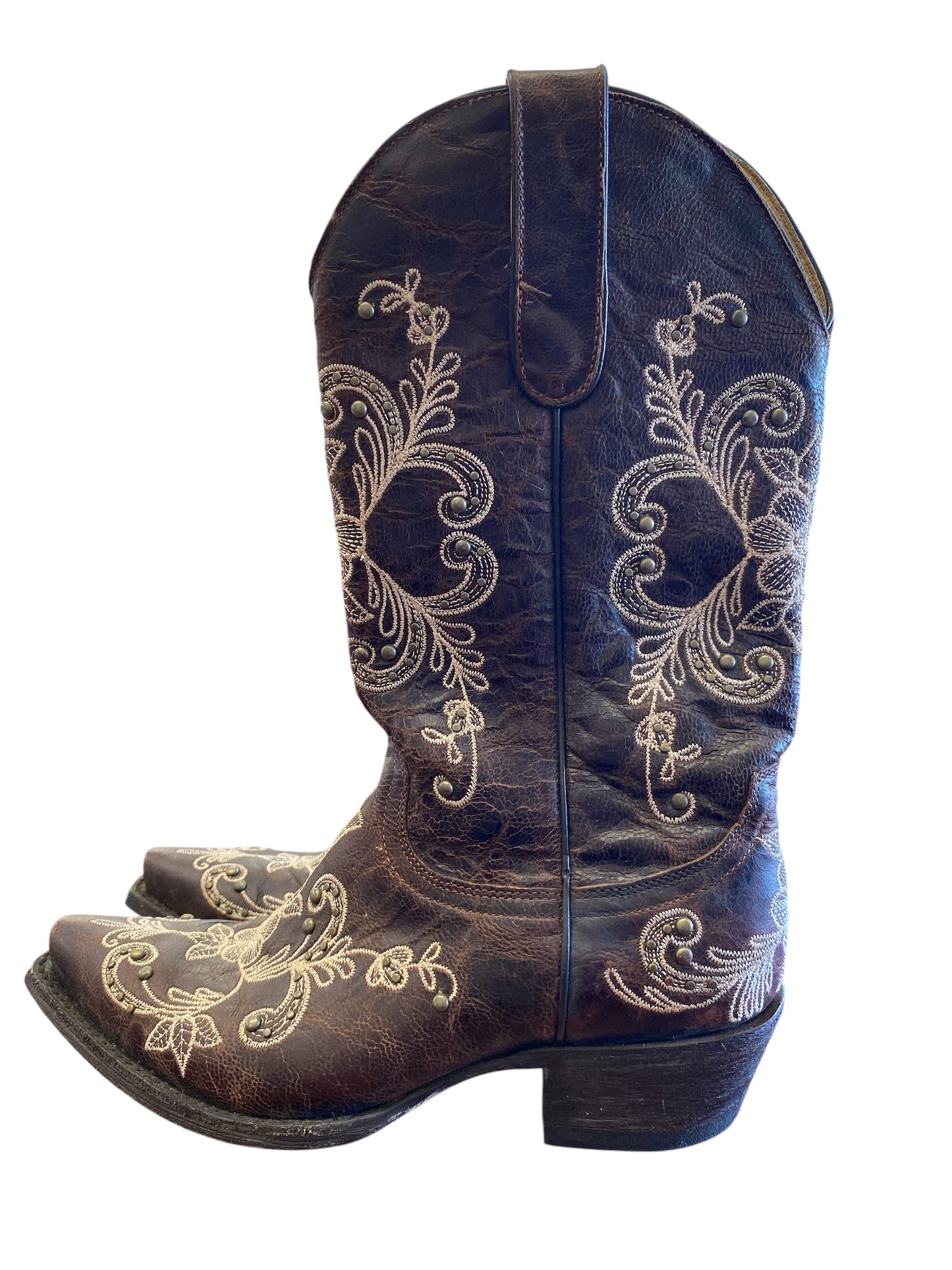 Dark Brown Cavender's Boots, 7.5