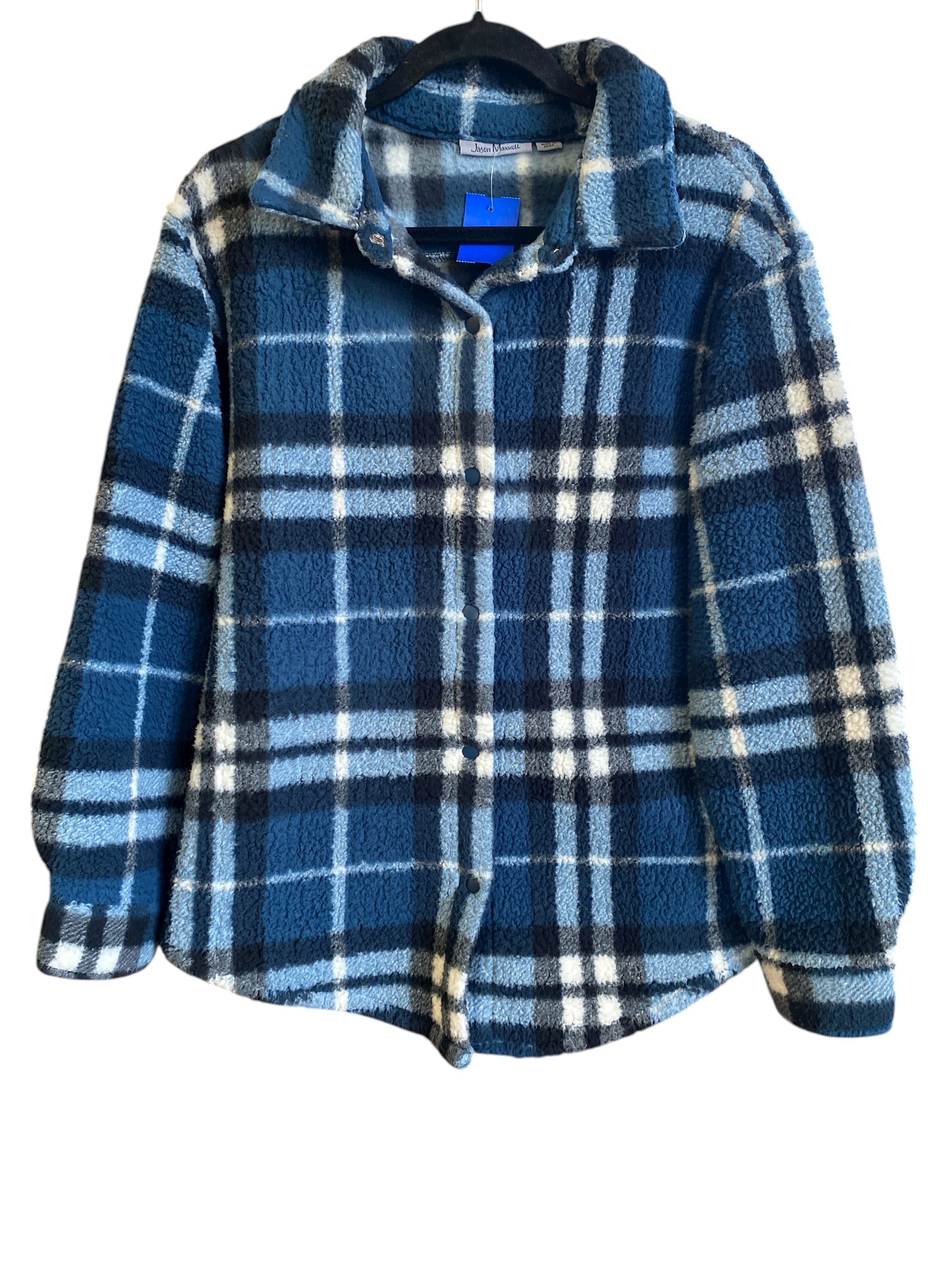 Blue Plaid Jason Maxwell Women's top, Small