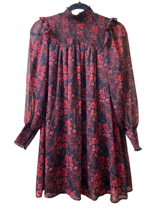 Red floral Mi Ami Dress, xs