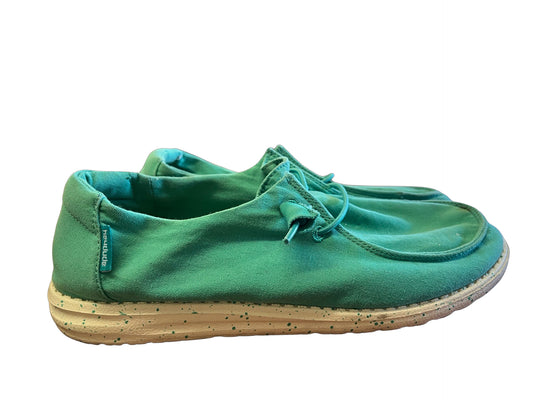 HeyDude Size 9 Green sneakers
