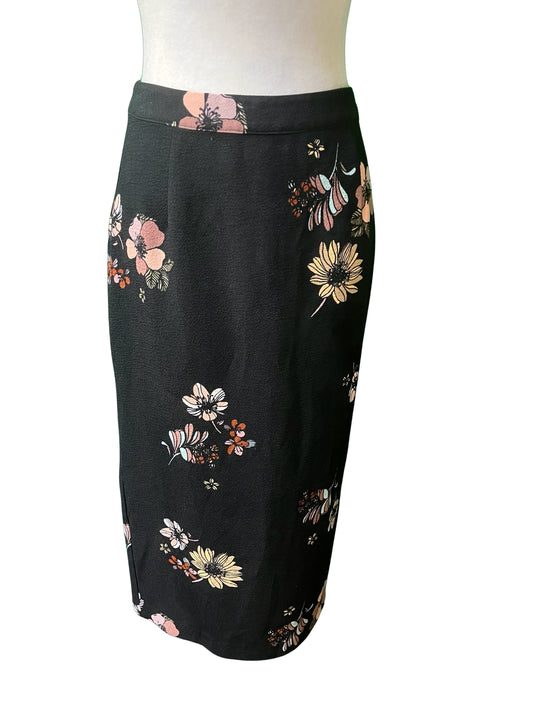 Size 2 Who What Wear Floral Midi Skirt